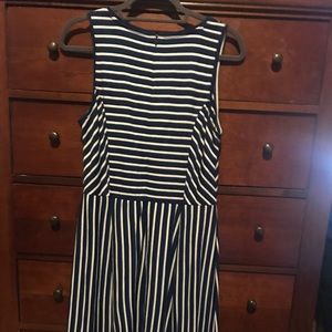 Banana republic Navy Blue/white Size 10 dress